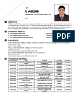 Md. Minhajul Abedin: Curriculum Vitae of