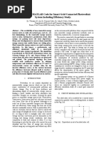 Development of MATLAB Code For Smart Grid Connected Photovoltaic System Including Efficiency Study