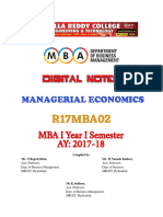 Managerial Economics Document