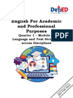 Q1 - English For Academic and Professional Purposes 11 - Module 1 PDF