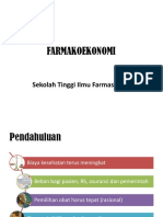 Farmakoekonomi dan Evaluasi Ekonomi dalam Pelayanan Kesehatan