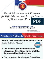 Travel Allowances and Expenses For Official Local and Foreign Travels PDF