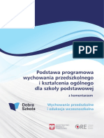 Podstawa Programowa Wychowania Przedszkolnego I Kształcenia Ogólnego Dla Szkoły Podstawowej Z Komentarzem PDF