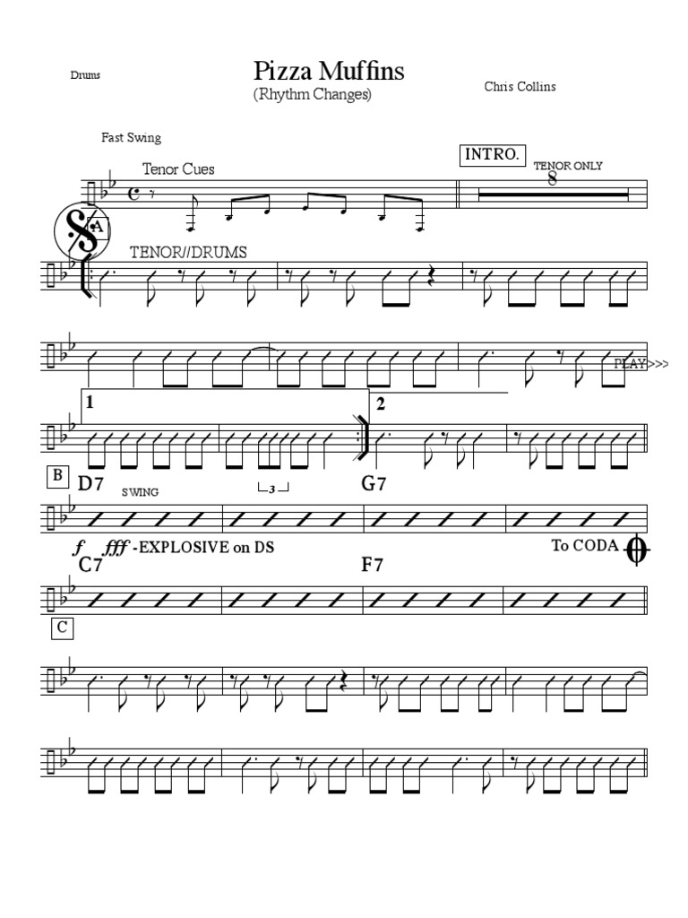 Pizza Drums PDF Elements Of Music Music Theory