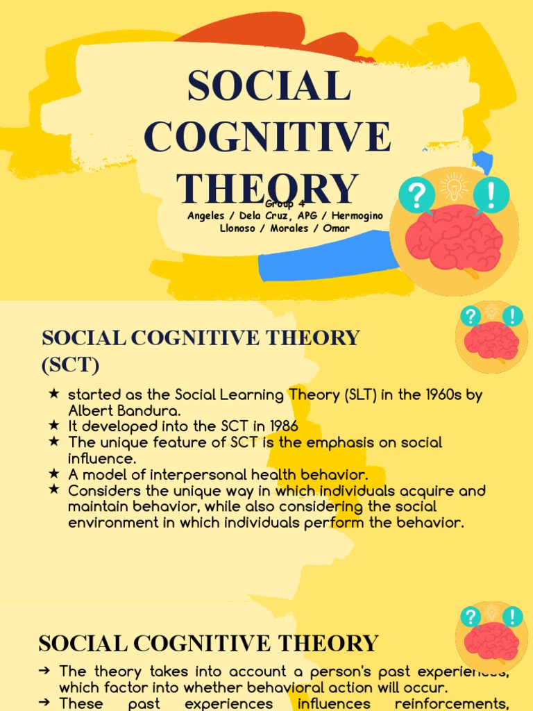 Social Cognitive Theory | PDF
