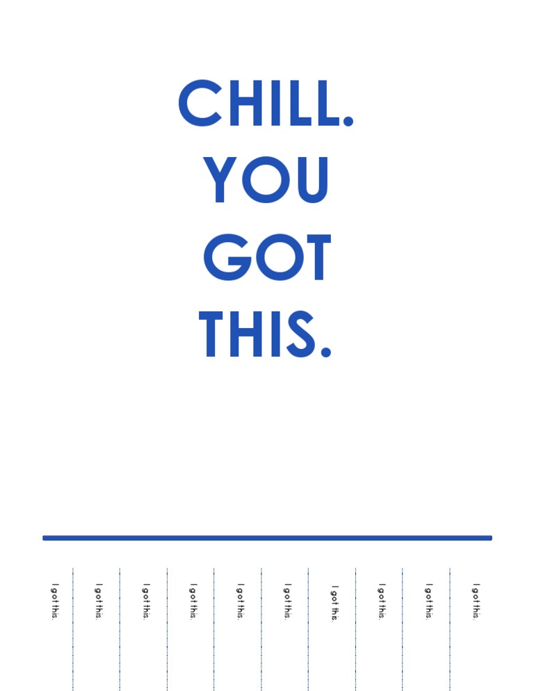 Repetitive Affirmation and Chill | PDF