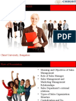 intorduction to sales management