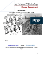 Revision Guide Paper 1B: Conflict and Tension 1894-1918: @historykes