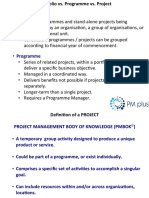 LECTURE 2 PORTFOLIO VS PROGRAMME VS PROJECT