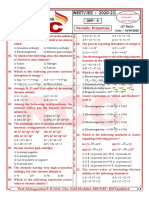 NEET/JEE 2020-21 DPP - Don't Solve This Periodic Properties Practice Paper