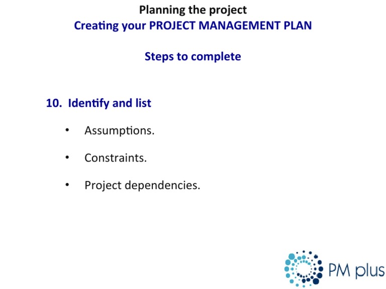 Project Management Plan Steps | PDF | Business