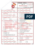 Structure of Atom: NEET/JEE: 2020-21