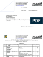 Planificare Semestrială, Ed. Muz, Clasa Vii, 2020-2021