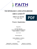 Technology and Livelihood Education: First Quarter