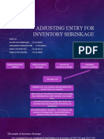 Adjusting Entry For Inventory Shrinkage