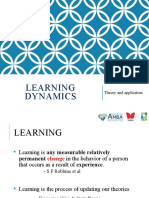 Learning Dynamics: Theory and Application