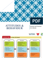 Attitudes & Behaviour: Structure and Functions Job Attitudes