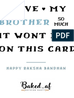 Blue Illustration Raksha Bandhan Poster PDF