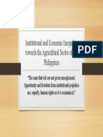 Institutional and Economic Inequality Towards The Agricultural Sector of The Philippines