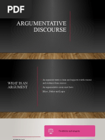 Argumentative Discourse