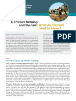Contract Farming and The Law:: What Do Farmers Need To Know?