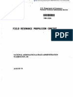 Field Resonance Propulsion Concept: U.S. Department of Commerce National Technical Information Service