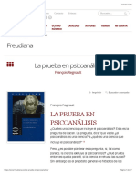 Regnault-La Prueba en Psicoanálisis - Freudiana