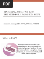 Maternal Aspects of ENC - FEU2014