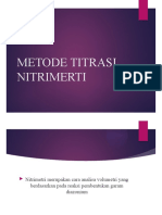 Powerpoint Metode Titrasi Nintimetri