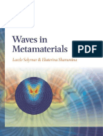 Laszlo Solymar, Ekaterina Shamonina - Waves in Metamaterials-OUP (2009) PDF