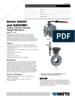 Series G4000 and G4000M1: 2-Piece, Full Port, Cast Iron Flanged Ball Valves