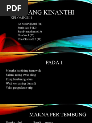 Tembang Kinanthi Pdf