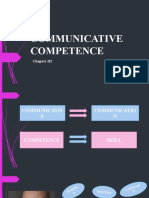 Communicative Competence Chapter III