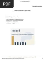 Edube Interactive - 1.1.1.0 Python Essentials 1 - Module 1 | PDF ...