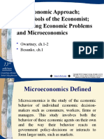 ლექცია 1 - Analyzing Economic Problems and Microeconomics