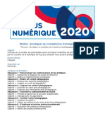 Campus Numerique 2020 - Module - Developper Competences Enseignant Fle PDF