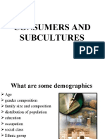 Consumers and Subcultures