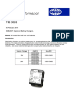 FG Wilson Technical Information Bulletin: 05 February 2011 SUBJECT: Improved Battery Chargers