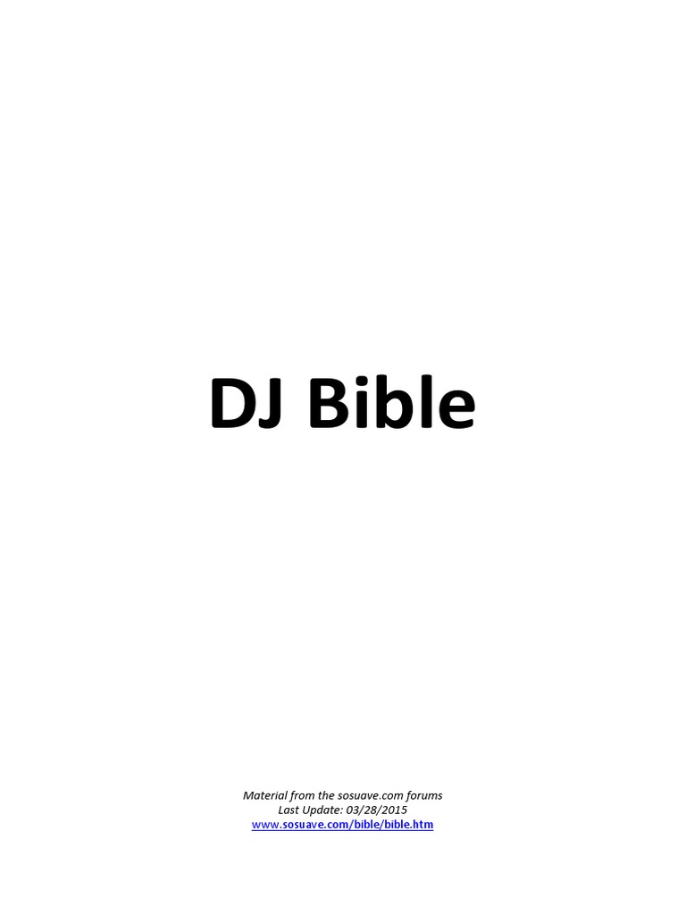 DJ Bible PDF, PDF, Investing