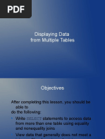 Displaying Data From Multiple Tables