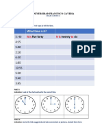 13 Telling The Time Activity