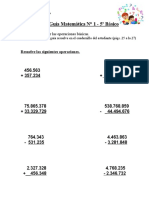 Guía Matemática N°1 - 5° Básico