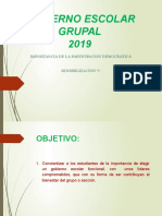 Gobierno Escolar Grupal 2019