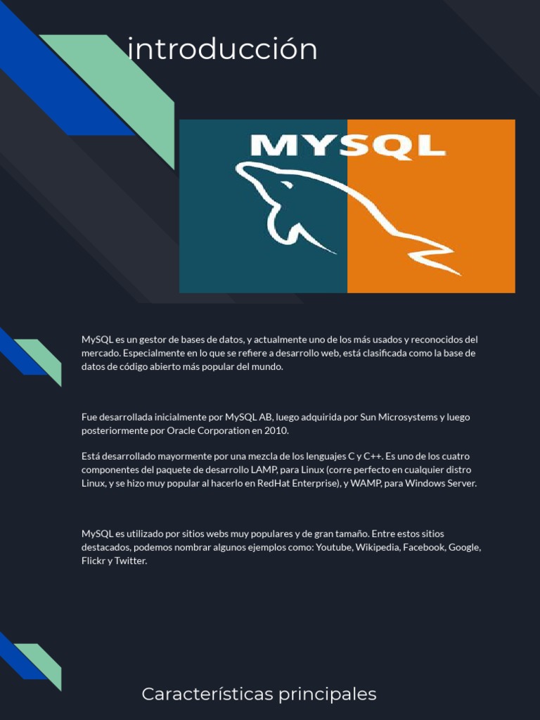 Introducción a MySQL: Base de Datos Popular | PDF | Mi sql | Informática
