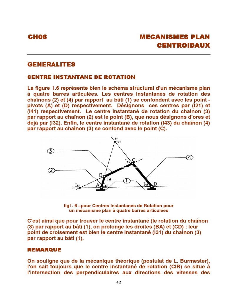 Mécanismes de Rotation et Centroïdes | PDF | Mouvement de rotation ...