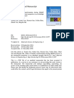 Effect of Bainitic Transformation During BQ&P Process On The Mechanical Properties in An Ultrahigh Strength Mn-Si-Cr-C Steel