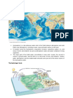 The Water Cycle and Earth's Hydrosphere