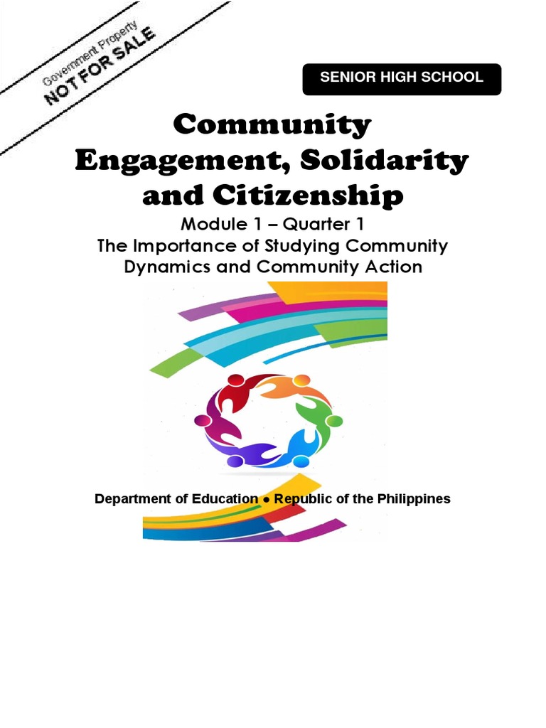 Community Engagement Module 1 Quarter 1 The Importance of Studying ...
