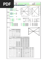 X Braced Frame Analysis Using Finite Element Method: Input Data & Summary