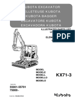 Parts List Catalog Kubota RG448-8139-0 - KX71-3 PDF